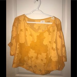 Yellow Wilfred blayze silky floral top